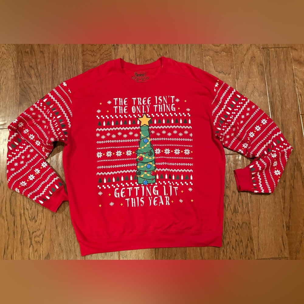 Spencer’s Holiday The Tree Isn't the Only Thing Getting Lit This Year Sweatshirt